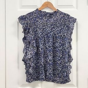 Daisy floral ruffle top